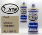 Preview: Ford, Medium Alabaster, AL / M6472: 400ml Sprühdose + 400ml Klarlack - Set, von ATW Autoteile West.